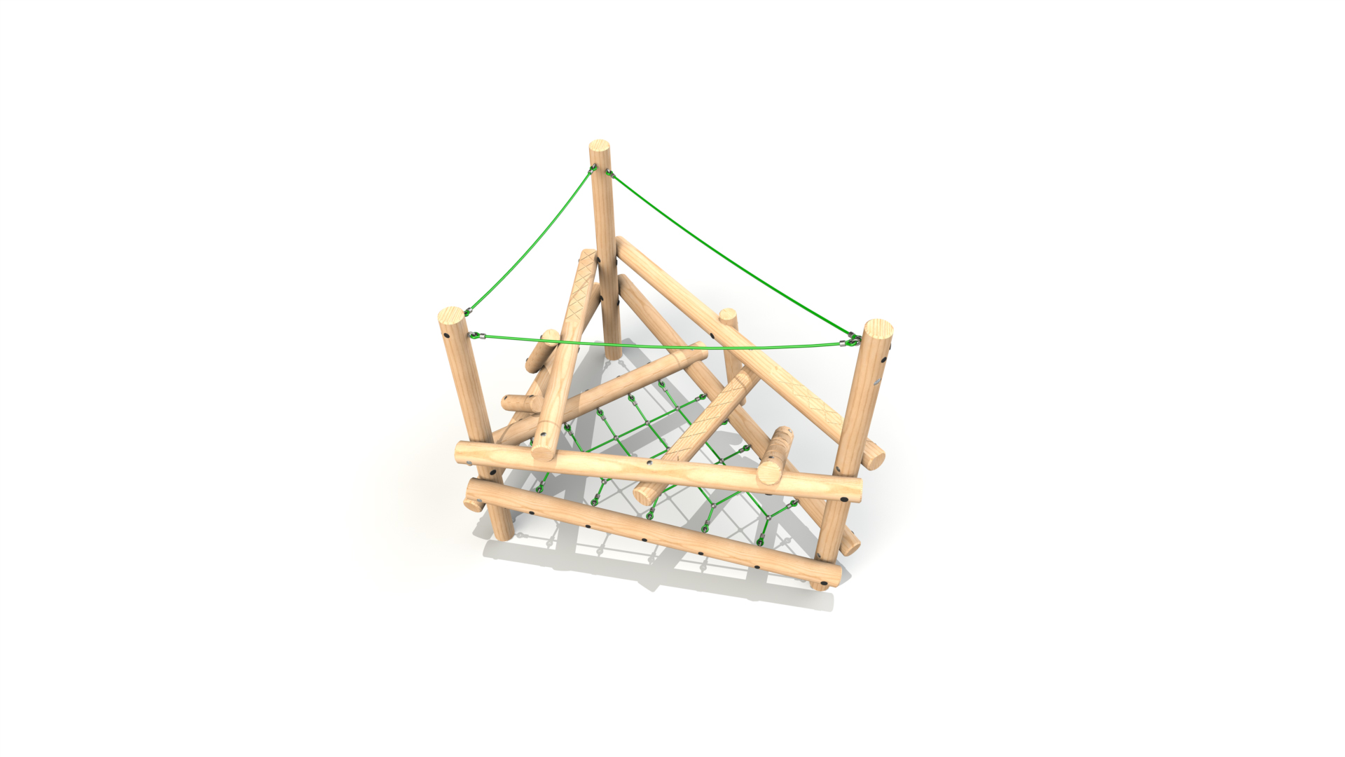 Clamber Stack 1 Timber Climbing Frame