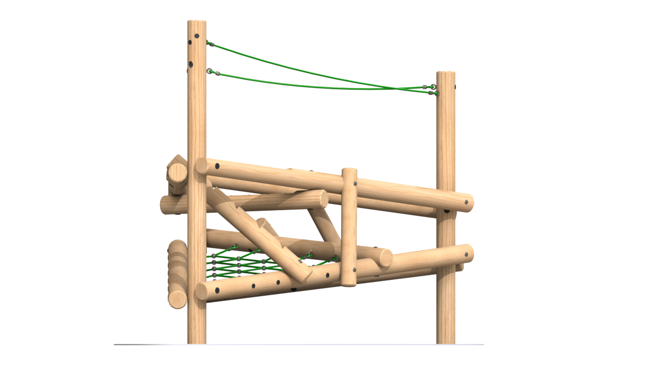 Clamber Stack 1 Timber Climbing Frame