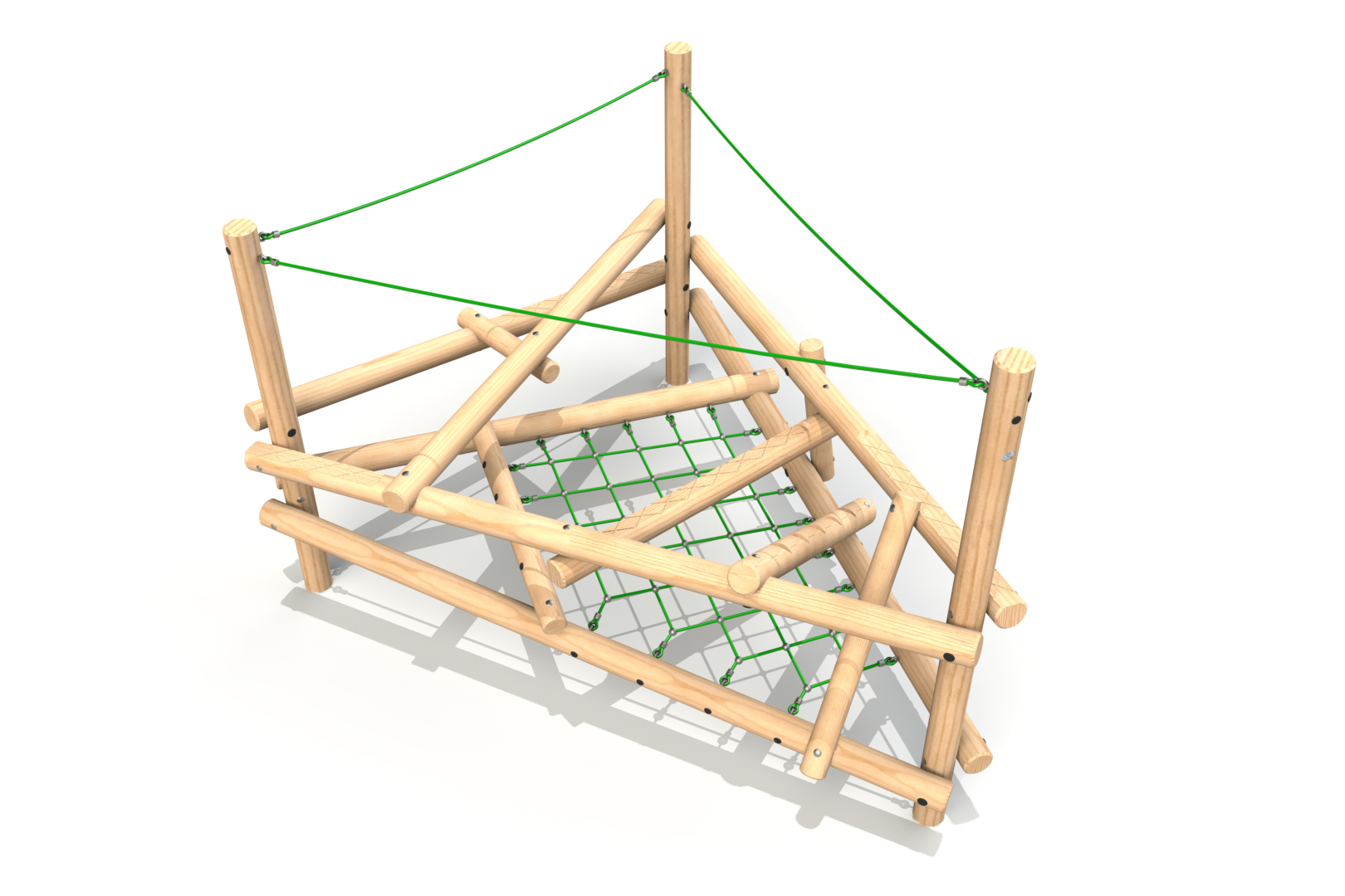 Clamber Stack 2 Timber Climbing Frame