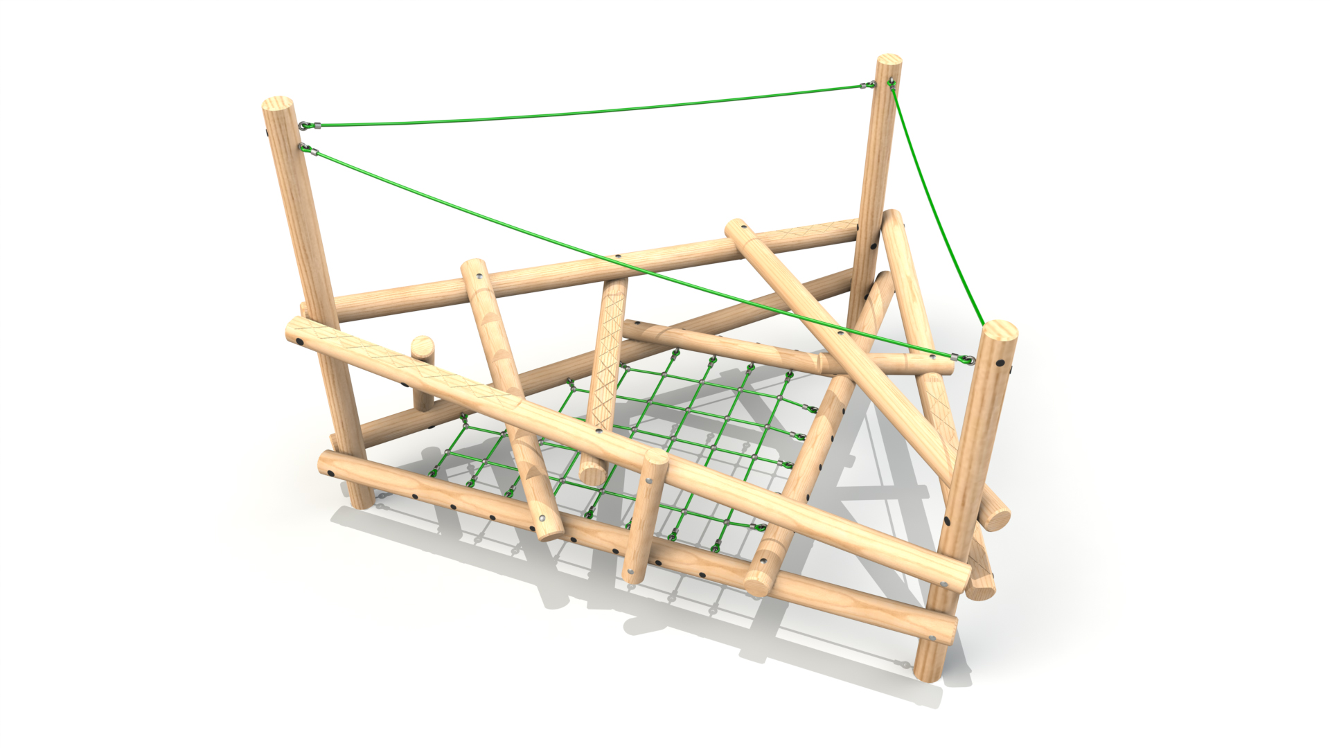 Clamber Stack 2 Timber Climbing Frame