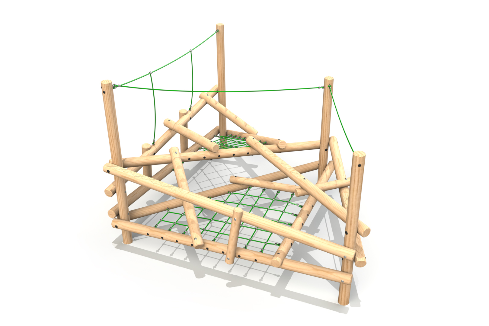 Clamber Stack 3 Timber Climbing Frame
