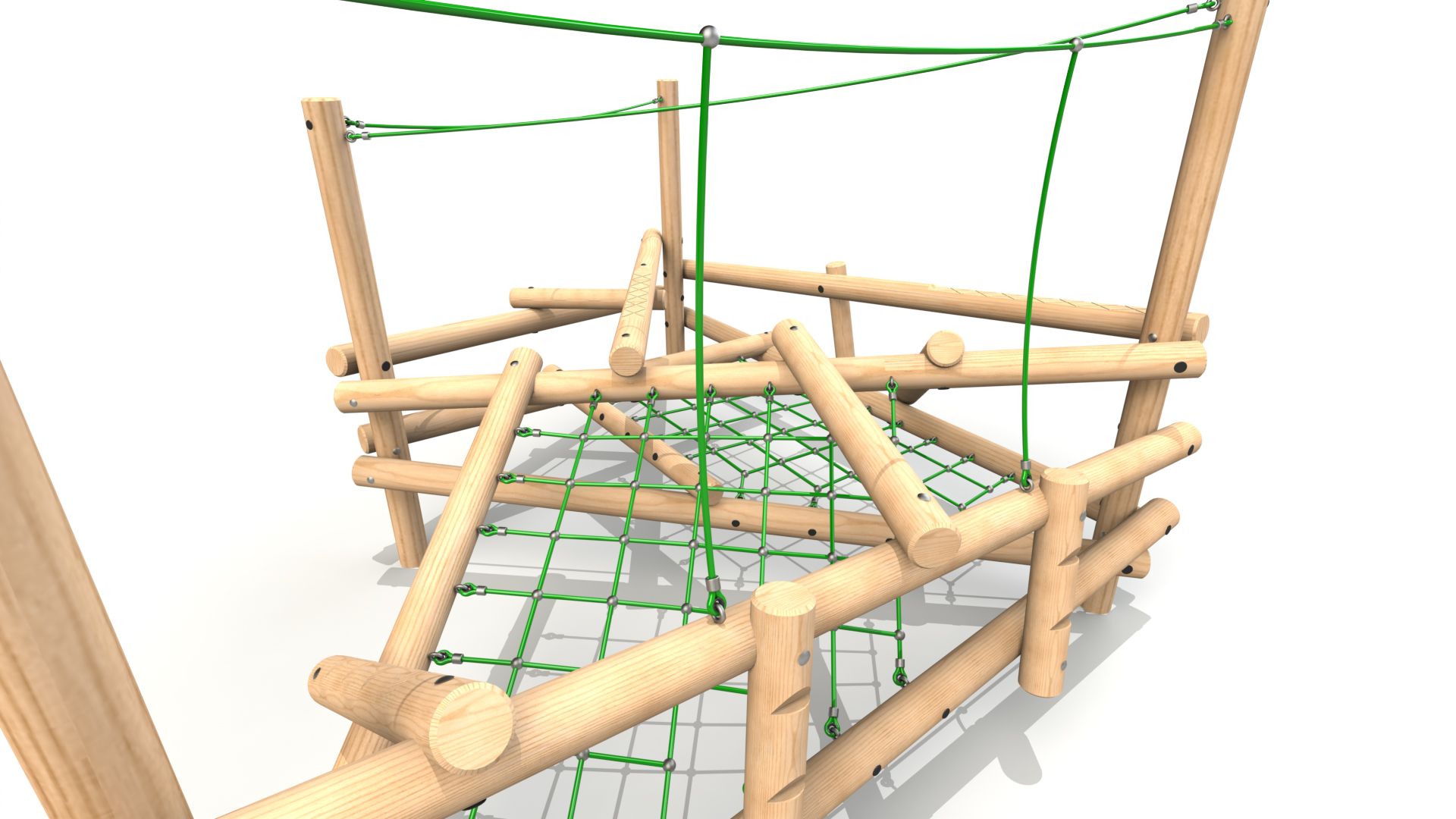 Clamber Stack 3 Timber Climbing Frame