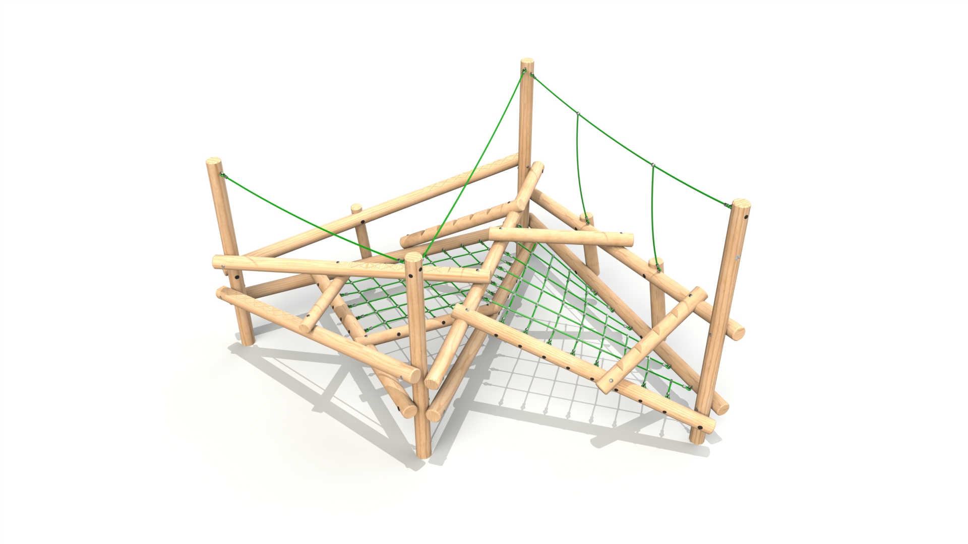 Clamber Stack 3 Timber Climbing Frame
