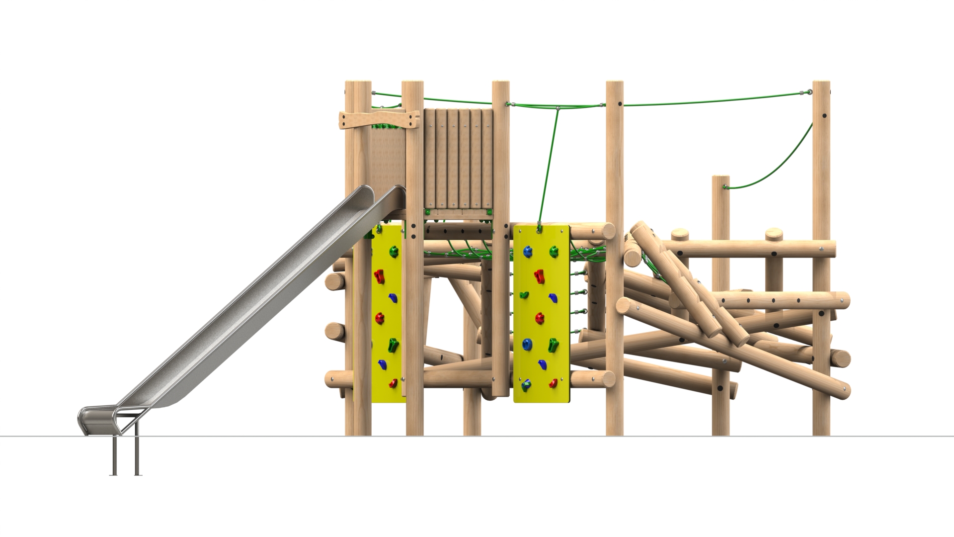 Clamber Stack 5 Climbing Frame with Slide
