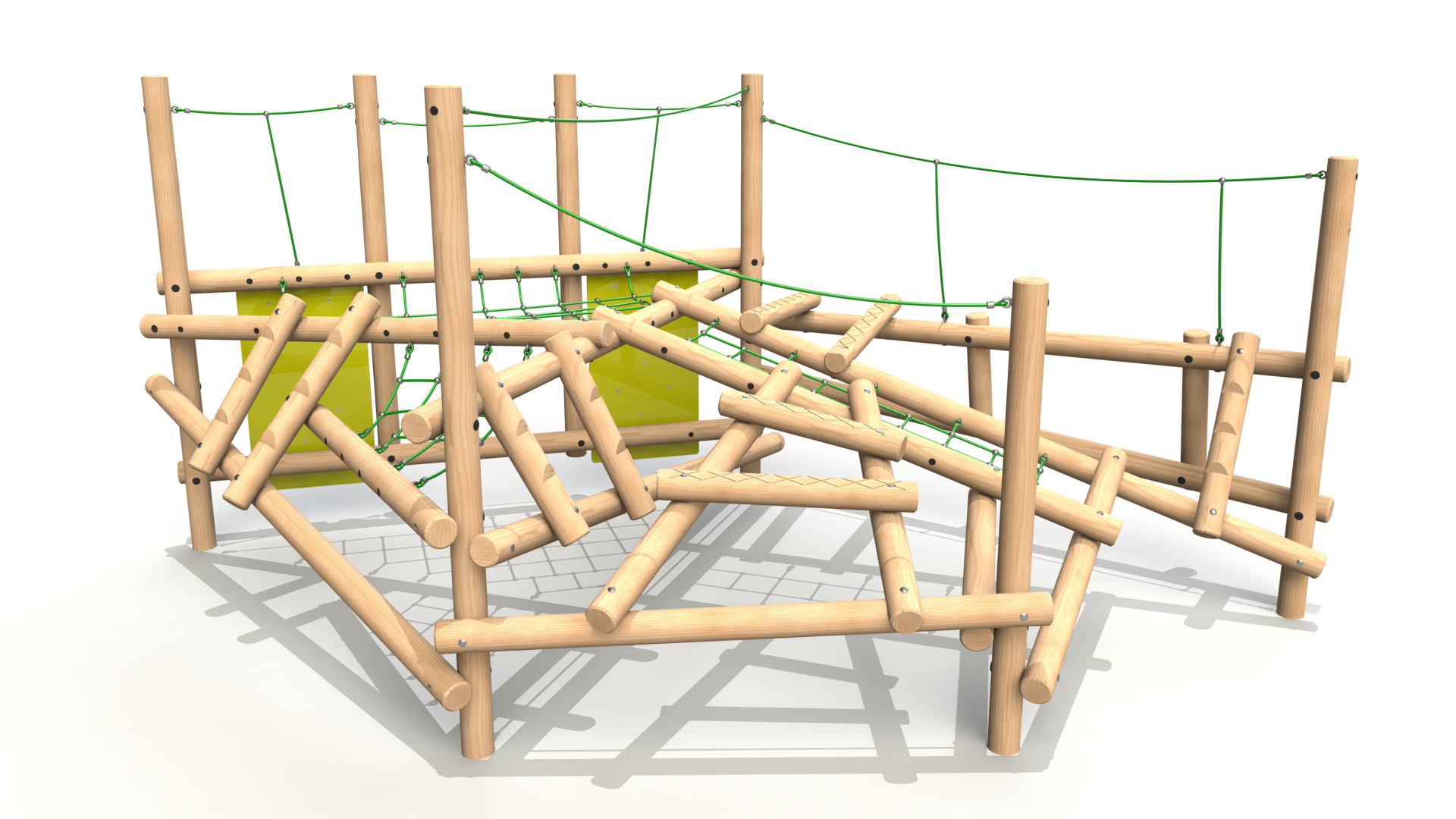 Clamber Stack 5 Timber Climbing Frame