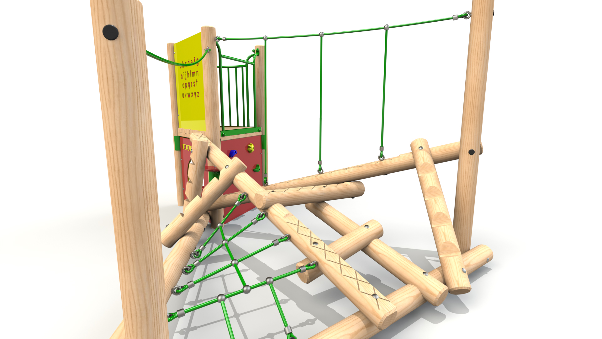 Clamber Stack Midi with Deck Climbing Frame