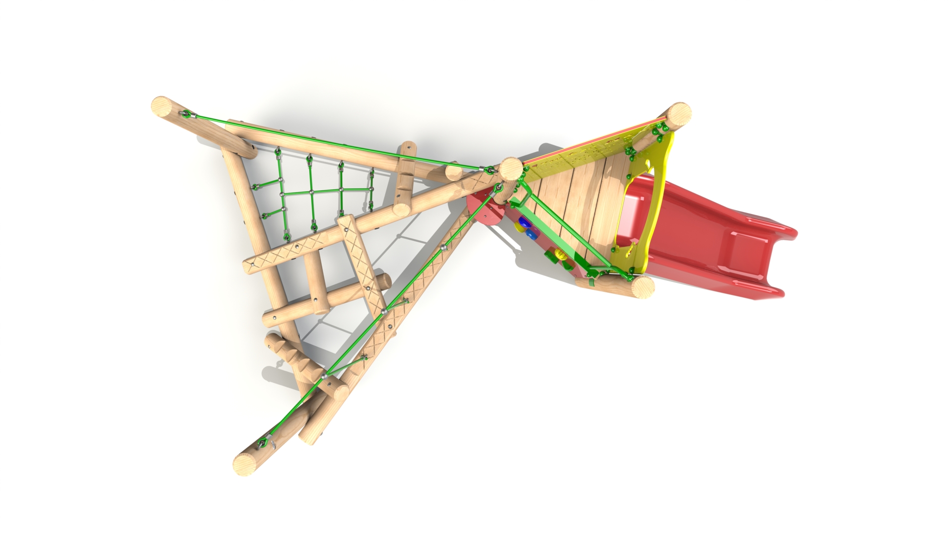 Clamber Stack Midi with Slide Climbing Frame
