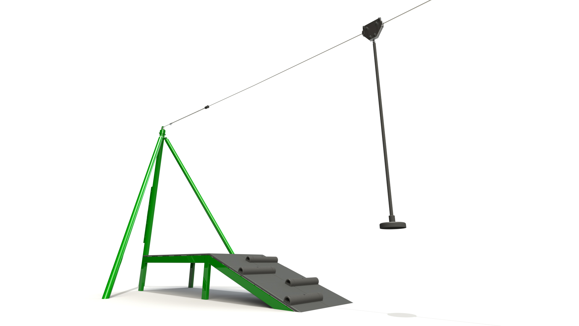 Zip Line/Aerial Runway - 2 Decks & Ramps