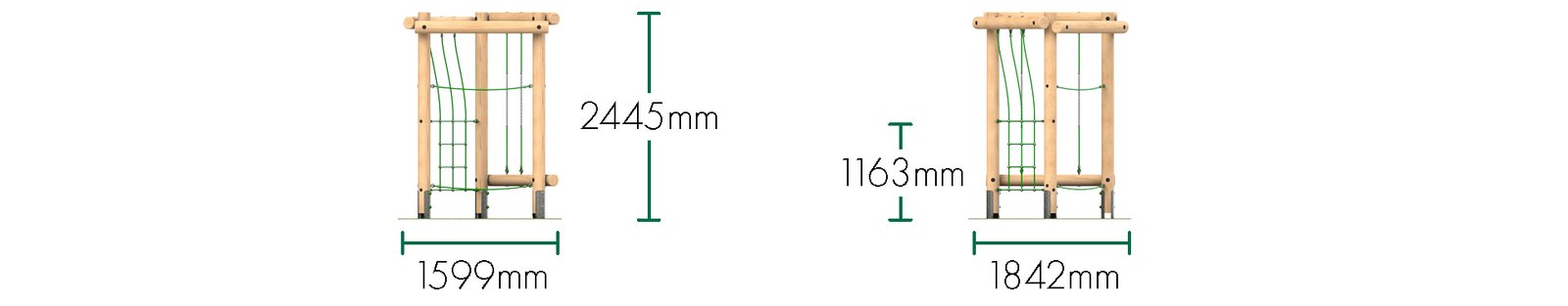 Triplay Challenge Climbing Frame 1 - Option 2