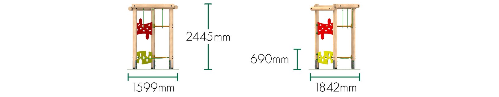 Triplay Challenge Climbing Frame 1 - Option 4