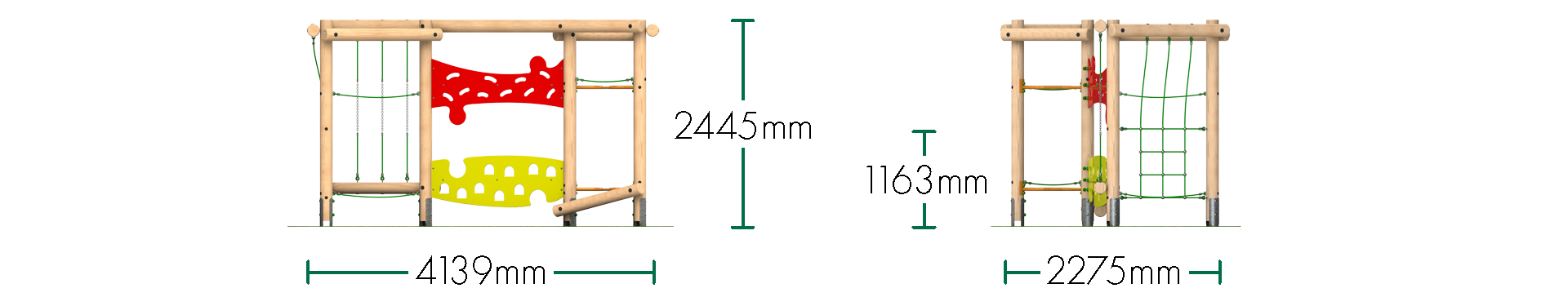 Triplay Challenge Climbing Frame 3 - Option 1