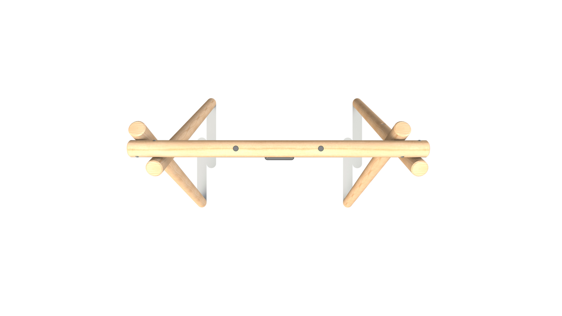 Single Timber Swing - Flat Swing Seat (2.4m)